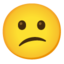 verward gezicht Emoji (Google)