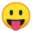 Face With Tongue Emoji (Google)