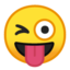 Winking Face With Tongue Emoji (Google)