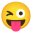 Winking Face With Tongue Emoji (Google)