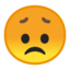 Disappointed Face Emoji (Google)