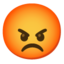 pruilend gezicht Emoji (Google)