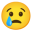 Crying Face Emoji (Google)