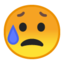 Sad But Relieved Face Emoji (Google)