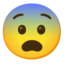 Fearful Face Emoji (Google)