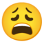 moe gezicht Emoji (Google)