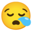 sleepy face Emoji (Google)