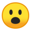 Face With Open Mouth Emoji (Google)