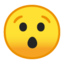 Hushed Face Emoji (Google)