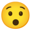 hushed face Emoji (Google)