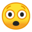 Astonished Face Emoji (Google)