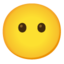 Gesicht ohne Mund Emoji (Google)