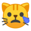 Crying Cat Face Emoji (Google)