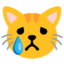 huilend kattengezicht Emoji (Google)