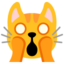 vermoeid kattengezicht Emoji (Google)