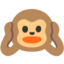 monyet tutup telinga Emoji (Google)