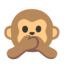 macaco que não fala nada Emoji (Google)