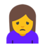 Person Frowning Emoji (Google)