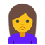 Person Pouting Emoji (Google)
