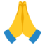 Folded Hands Emoji (Google)