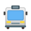 Oncoming Bus Emoji (Google)