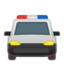 Oncoming Police Car Emoji (Google)