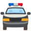 kereta polis dari arah depan Emoji (Google)