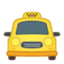 Oncoming Taxi Emoji (Google)