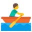 Person Rowing Boat Emoji (Google)