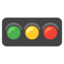 Horizontal Traffic Light Emoji (Google)