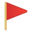 Triangular Flag Emoji (Google)