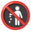 No Littering Emoji (Google)