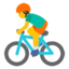 Person Biking Emoji (Google)