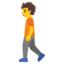 Person Walking Emoji (Google)