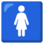 symbole Toilettes femmes Emoji (Google)