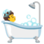 Person Taking Bath Emoji (Google)