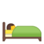 Person In Bed Emoji (Google)