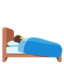 persoon in bed Emoji (Google)