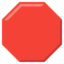 Stop Sign Emoji (Google)