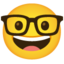 aqlli yuz Emoji (Google)