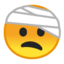 Face With Head-Bandage Emoji (Google)