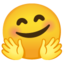 ubuso obangayo Emoji (Google)