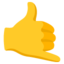 ruf-mich-an-Handzeichen Emoji (Google)