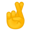 Crossed Fingers Emoji (Google)
