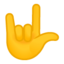 Love-You Gesture Emoji (Google)