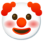 clownsgezicht Emoji (Google)