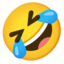 raitausi iš juoko Emoji (Google)