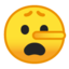 Lying Face Emoji (Google)