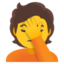 sich an den Kopf fassende Person Emoji (Google)