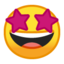 Star-Struck Emoji (Google)
